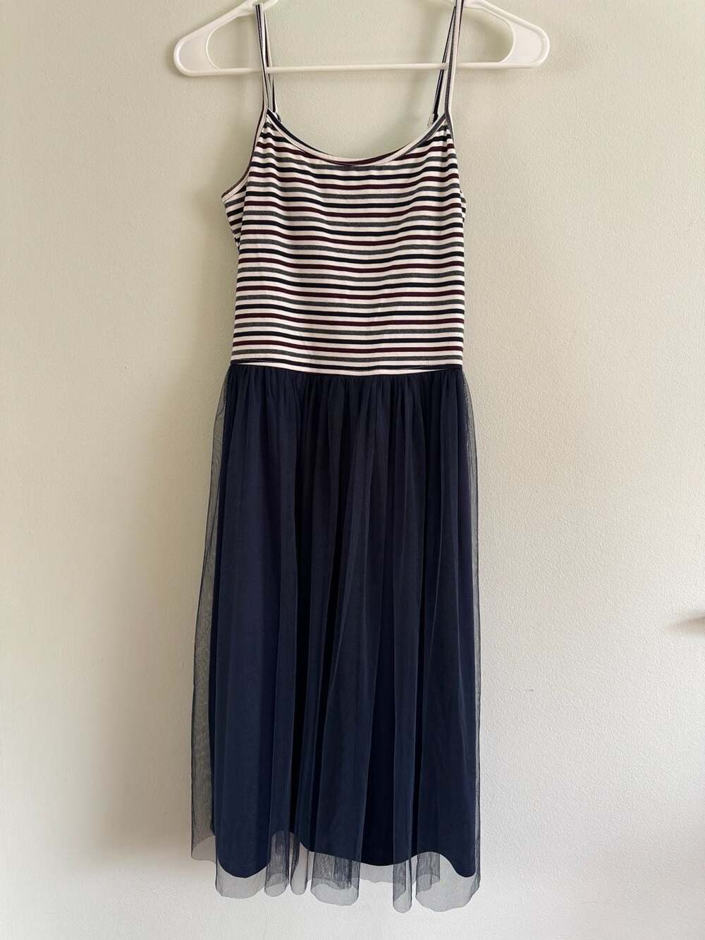Mystree Striped Cami Tutu Midi Dress Size S